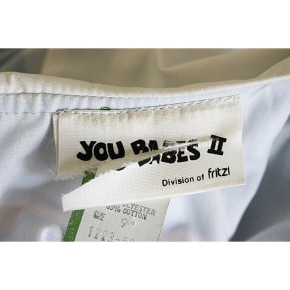 Vintage 80s You Babes II - Nostalgic Drop Waist Dress, Mission Collar, UNWORN - Picture 2 of 9